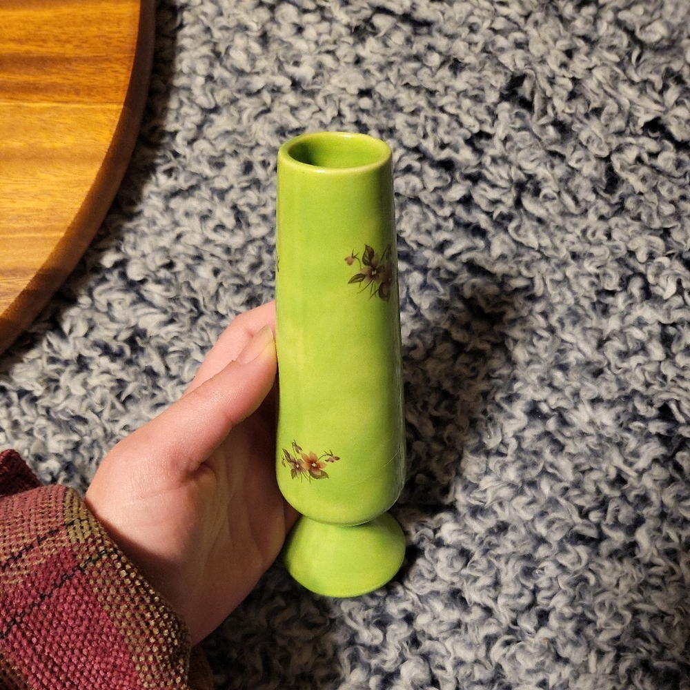 Vintage 70s Bud Vase Home Accents Floral Flower Vase Retro Funky Cool Grannycore - Picture 4 of 10